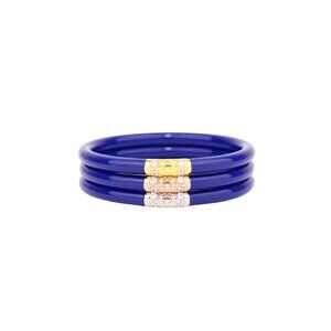 NEW BUDHAGIRL three kings all weather bangles in lapis